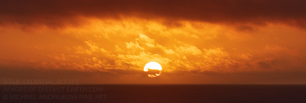 California Fine art artwork home decor ocean sun sunset horizon Michael Andrejkow