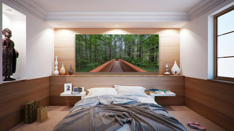 Forest Zen Fine Art Nature Photography Luxury home decor wooden bridge rainforest Michael Andrejkow