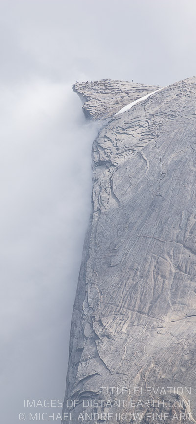 Yosemite Luxury Fine Art Photography Half Dome in Fog Michael Andrejkow Elevation