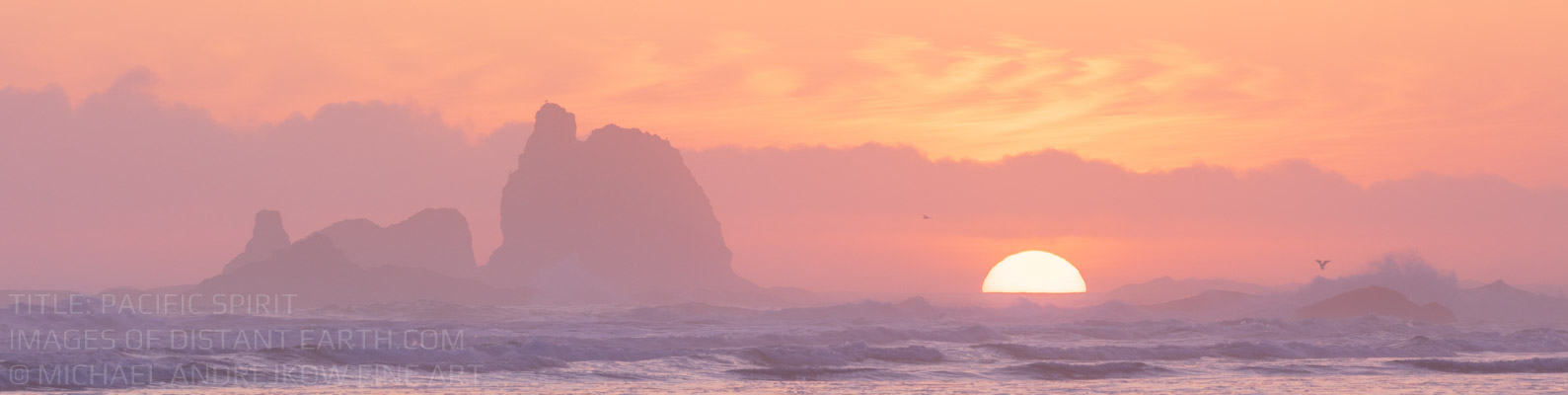 Pacific Spirit Ocean Coast Seastack Sunset Waves Surf Michael Andrejkow Luxury Fine Art Photography Collection