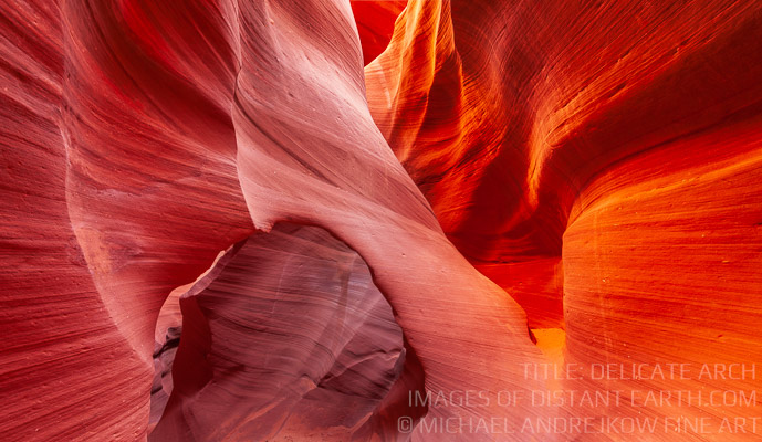 Delicate Arch Abstract Desert Antelope Canyon Page Arizona Orange Yellow Michael Andrejkow Luxury Fine Art Photography Collection Wall Artworks Prints For Sale Home Decor Interior Design