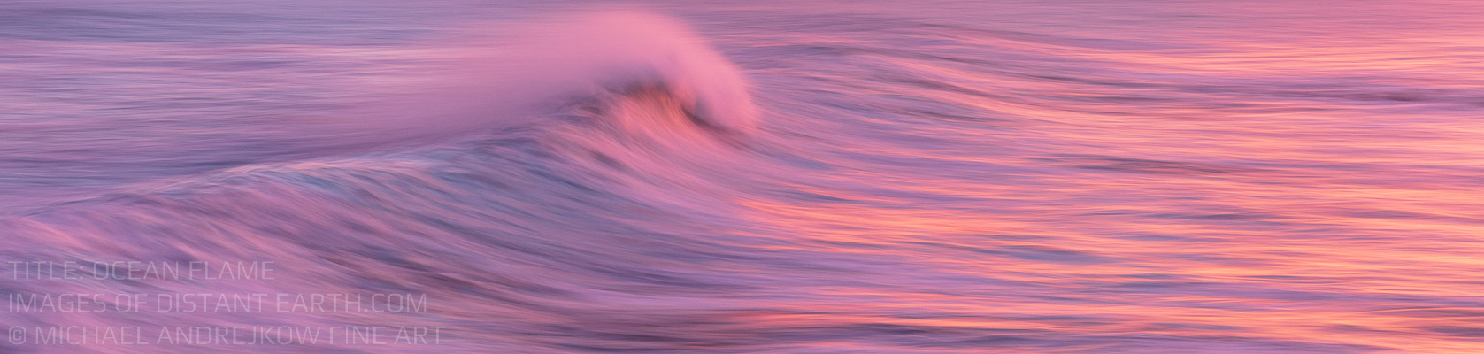 Ocean Flame Wave Surf Sunrise Sunset Colors Colours Luxury Fine Art Photography Print Collection Michael Andrejkow Wall Artwork